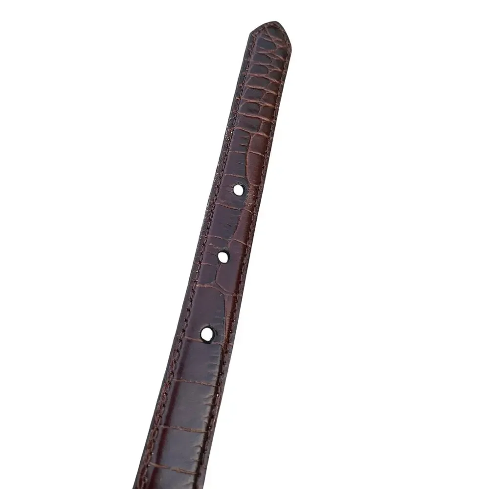 Brighton Brown Leather Stretchy Belt - Size 40